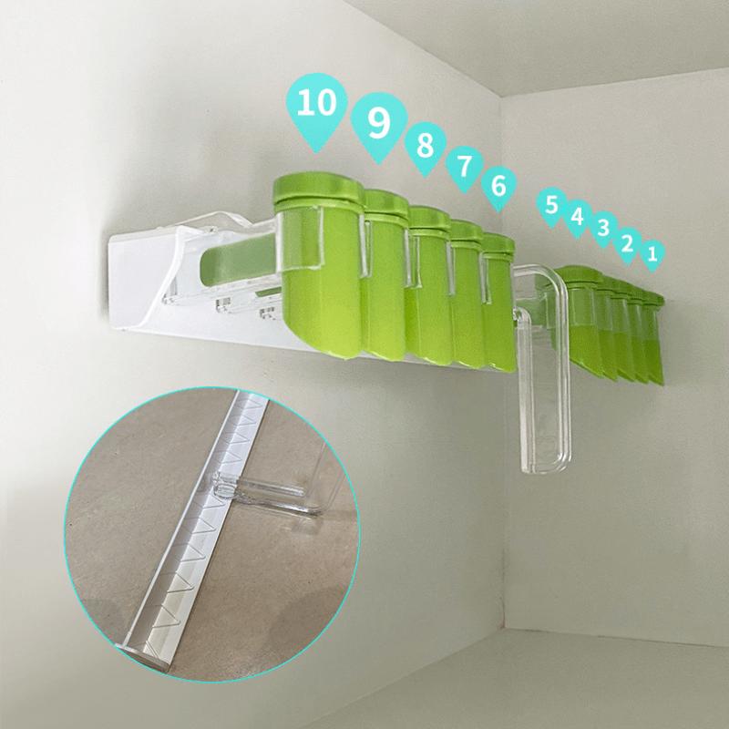 New Kitchen Wall Mounted Seasoning Rack No Punching Seasoning Bag Storage Rack Bagged