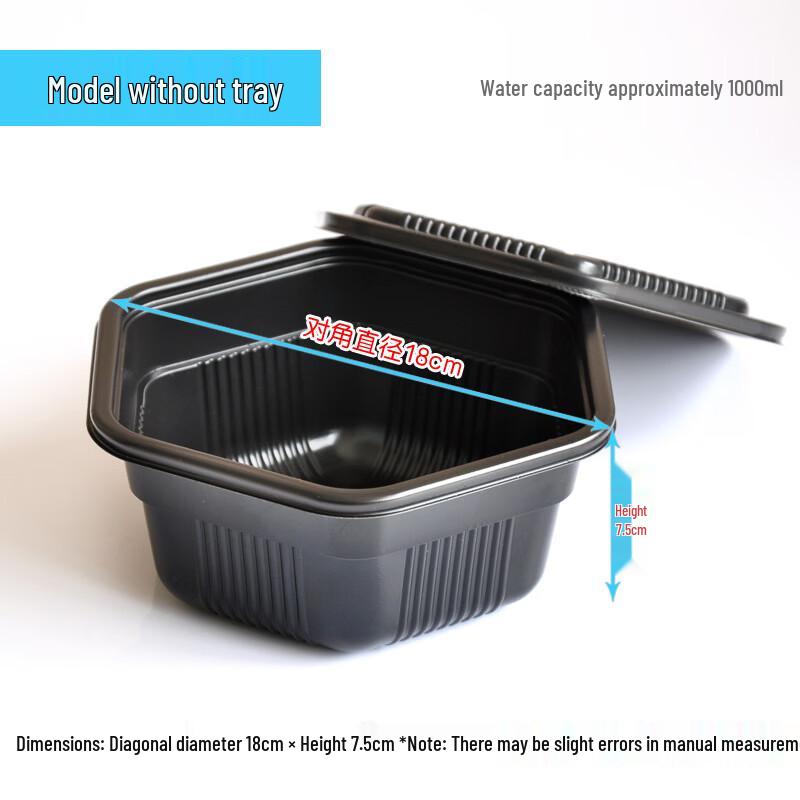 Hanyou Double-Layer Hexagonal Takeaway Food Container