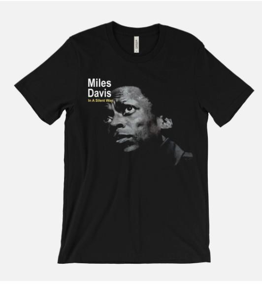 Miles Davis In A Silent Way T-Shirt - Jazz Music - Album Cover Art L