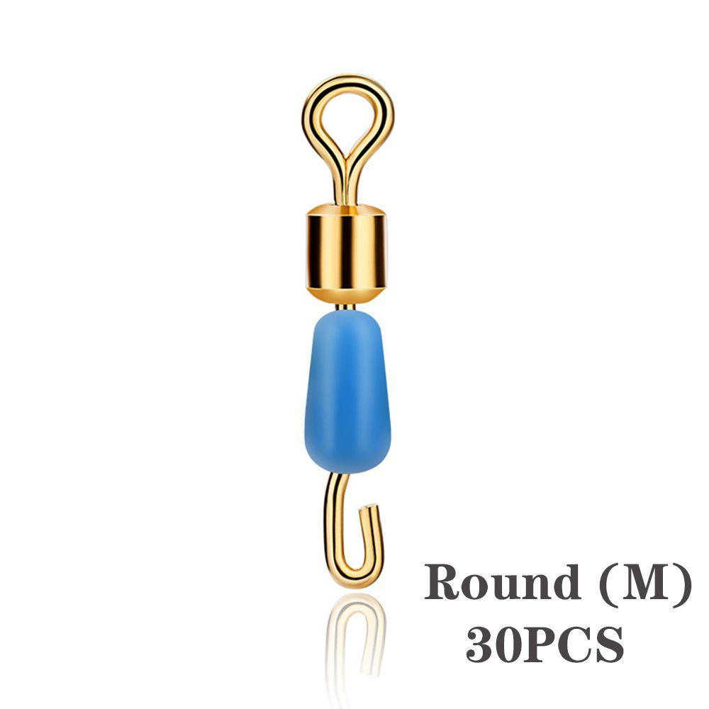 

Swivels Quick Pin Connector Fishing Gear Swivel Ring Splayed Buckle Hooked Snap Fishing Connector M-Round
