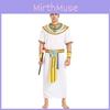 Elegant Unisex Egyptian Pharaoh And Queen Costume For Theatrical Events And Parties
