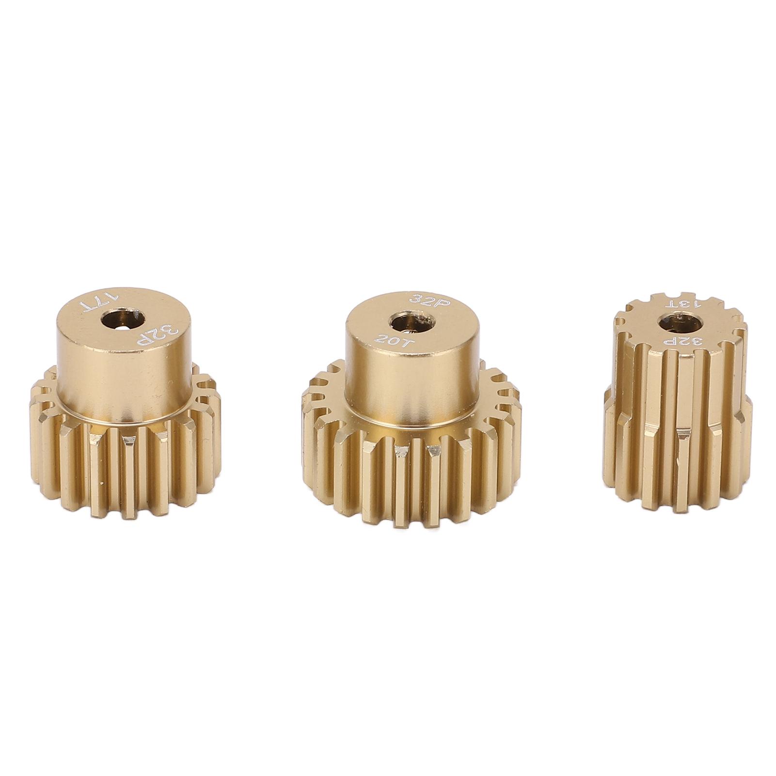

RC 32P Motor Pinion Gear 13T 17T 20T 3.175mm Shaft Pinion Gear Set for 1 10 RC Car Brushless Brush Motor