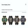 REWARD Men's Multifunction Chronograph Silicone Sports Watch - Luminous, Waterproof, Quartz Calendar (Model: RD83016M)