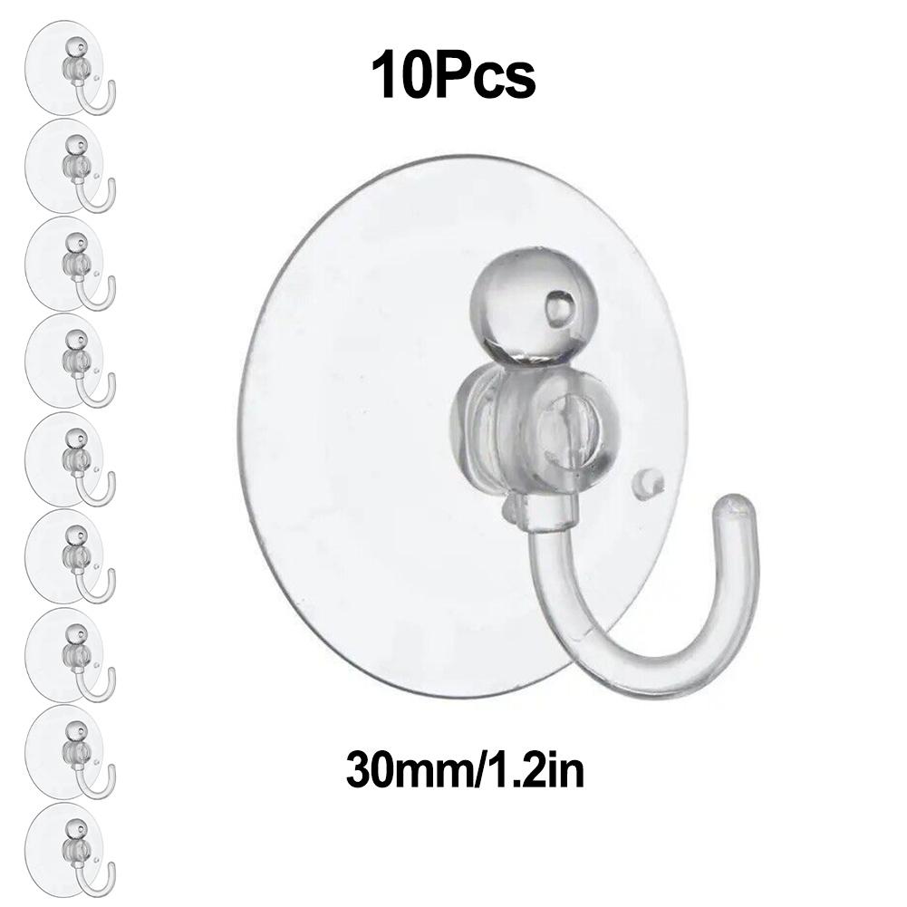 10Pcs Suction Cup Hook DIY Projects Easy Installation PVC