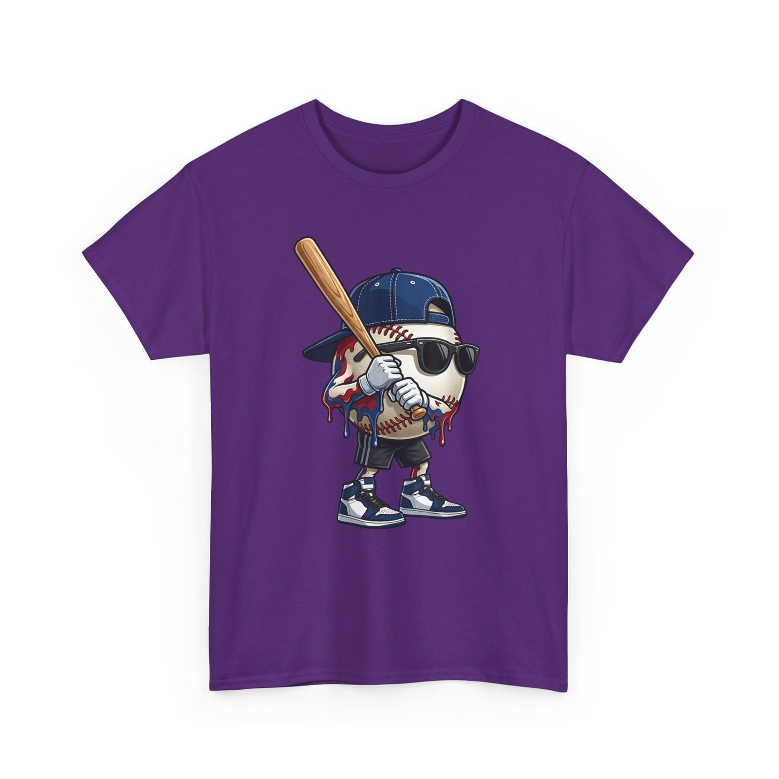 Baseball Shirt, Ice Cream Drip Baseball Sports Lovers Player T-Shirt S разноцветный