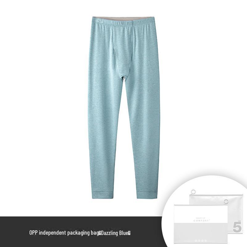 Ultra-Soft & Warm Men's Silk Wool Velvet Seamless Leggings for Autumn & Winter