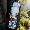 1PC Multi Wildflower Daisy Bouquet 750ml Color Plastic Sports Water Bottle Leakproof Flip Straw Lid Suitable for Sports Office Home Use
