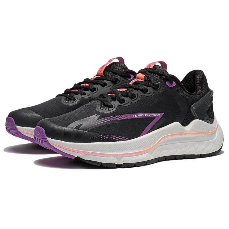 Li Ning Furious Rider 5.0 BOOM Technology Low Top Running Shoes Women's Black Purple ARZR002-11