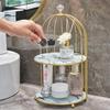 Nordic Vanity Table Birdcage Shelf Makeup Storage Box for Bathroom