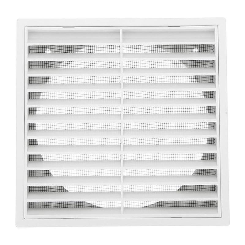 Square Air Vent Cover Plastic Air Ventilation Cover Louver Grille Cover with Builted In Screen Mesh Easy To Use