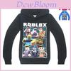 Lebendiger Kinder-Roblox-Print Hoodie-Pullover Mit Langen Ärmeln Und Bequemer Passform