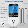 EU Digital Thermostat Control Socket Plug Heating and Cooling Control 4 Modes 3 Time Timers Temperature Controller Timer Switch