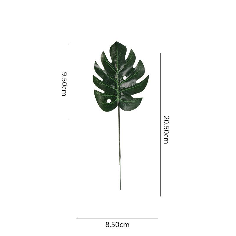 Artificial Monstera Leaves Hawaiian Style Jungle Wedding Birthday Party Decoration Hotel Dinner Table Decor Fake Plant Walls