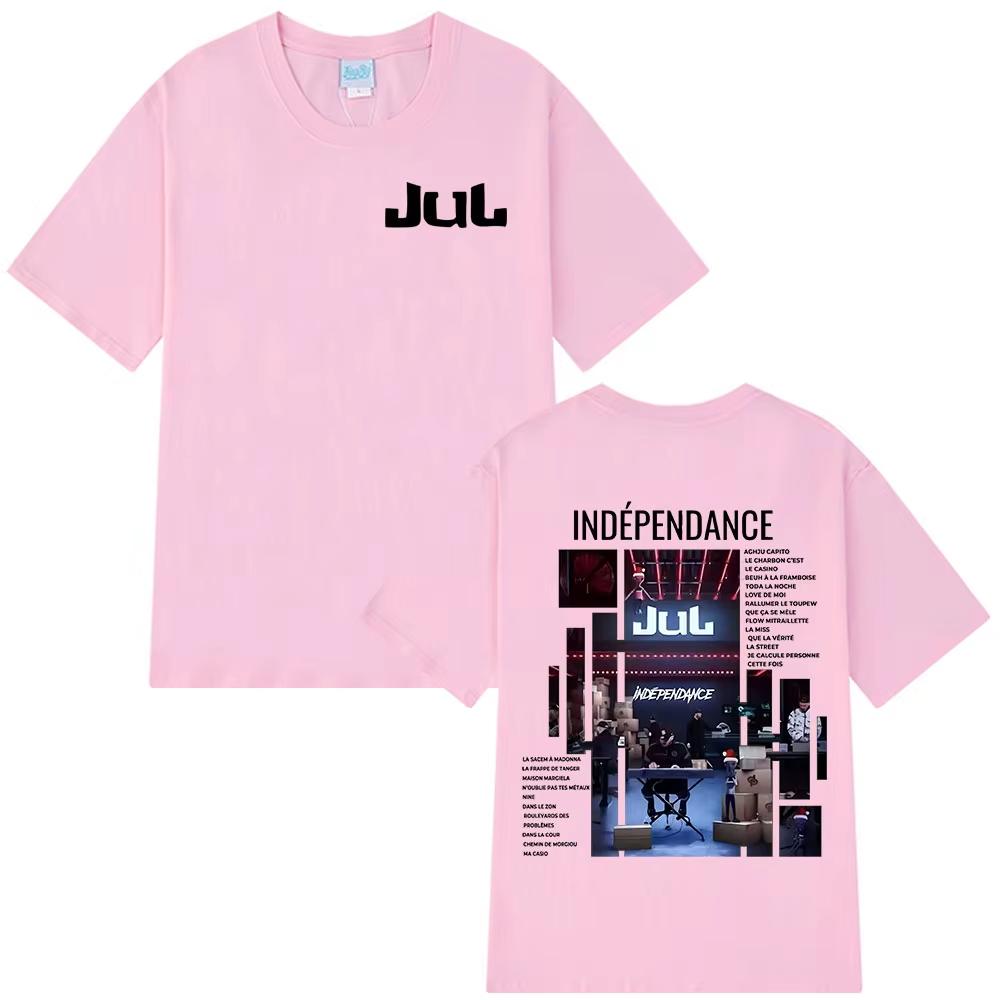Rapper Jul Independent Album Themed T Shirt 2026 Summer New Mens Fashion Hip Hop Street Cotton Y2K T-shirt