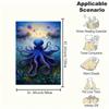 "Oceanic Majesty: The Enchanting Octopus Wall Art"Blanket Flannel Throw Blanket for Sofa, Bed, Travel, Camping, Office, Couch, Chair, And Be