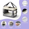 Zusammenklappbare Reise-Hundebox für kleine Hunde, Tragbare weiche Haustierbox für Outdoor & Indoor, Faltbares Stoff-Hundegehege mit Griff