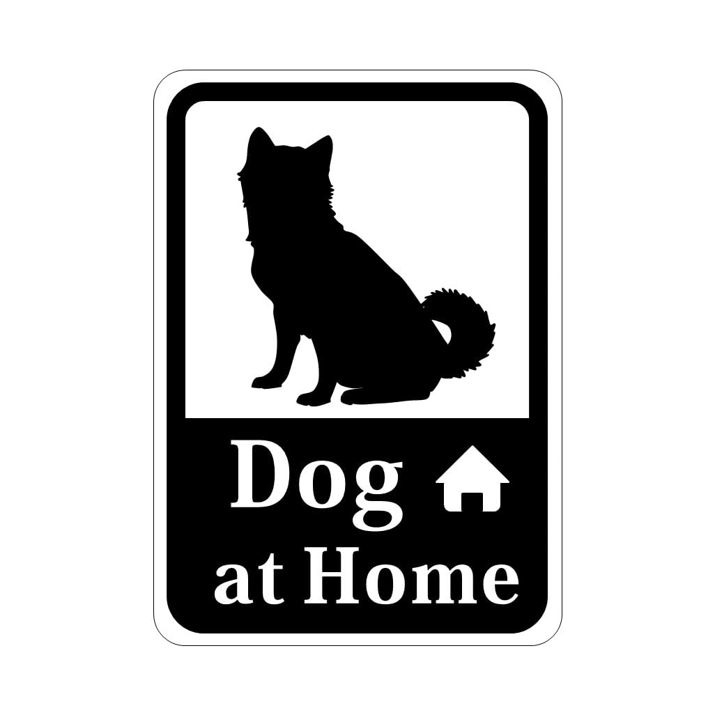 

Наклейка Dog at Home s55r Сиба-ину белый