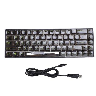60% Mechanical Gaming Keyboard 68 Keys Anti Ghosting RGB Wired Keyboard for PC Laptop with Blue