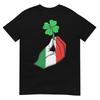Pinched Hand Clover Italian Flag St Patricks Day Shamrock Tshirt