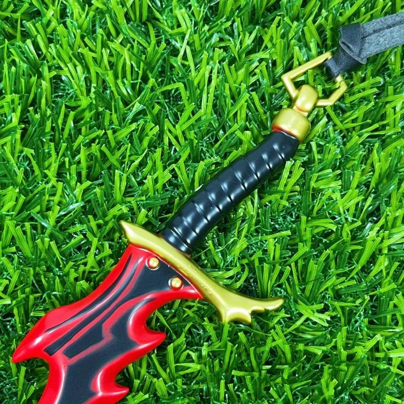 8,6 Zoll Solo Leveling Katana Echte Größe Japanisches Katana Sung Jin-Woo Samurai-Säbel Metall Anime Cosplay Requisite Ninja Messer Schwert Spielzeug