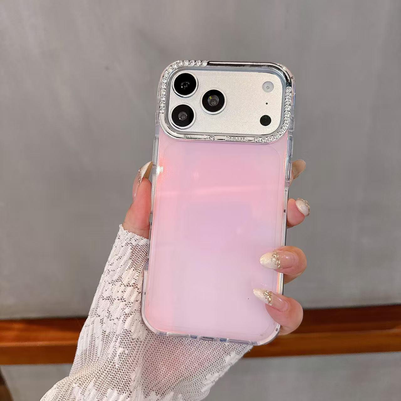 

iPhone 17 Pro Max Color-Changing Rhinestone Phone Case iPhone 14 Pro Max