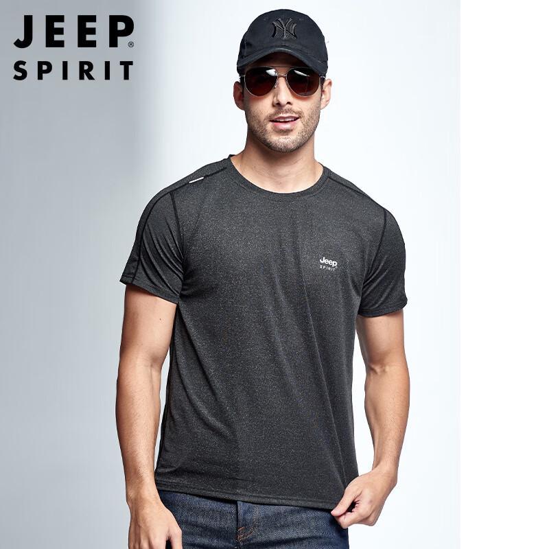 

JEEP SPIRIT Men s Loose Fit Round Neck Short Sleeve T-Shirt XL