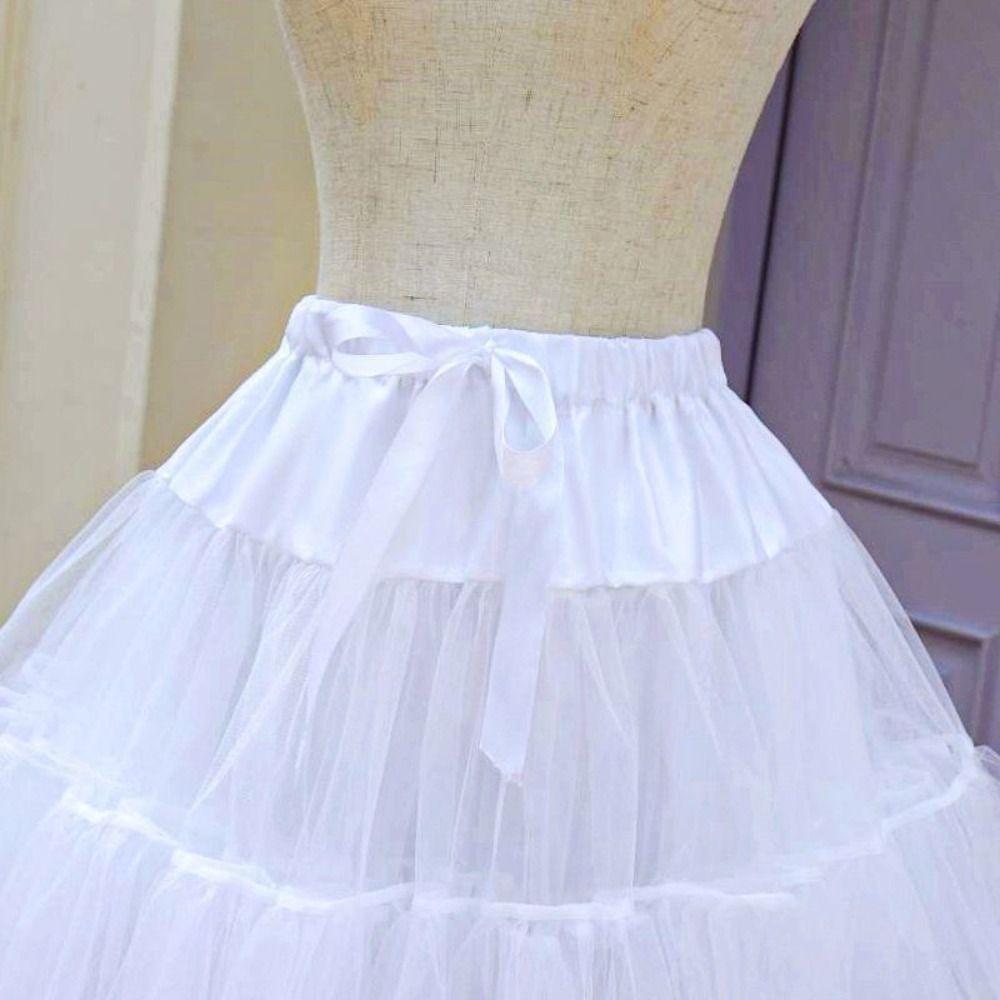Mesh Short Dress Jupon Fille Multilayer Cosplay Crinoline Underskirt Petticoats for Wedding  Girls