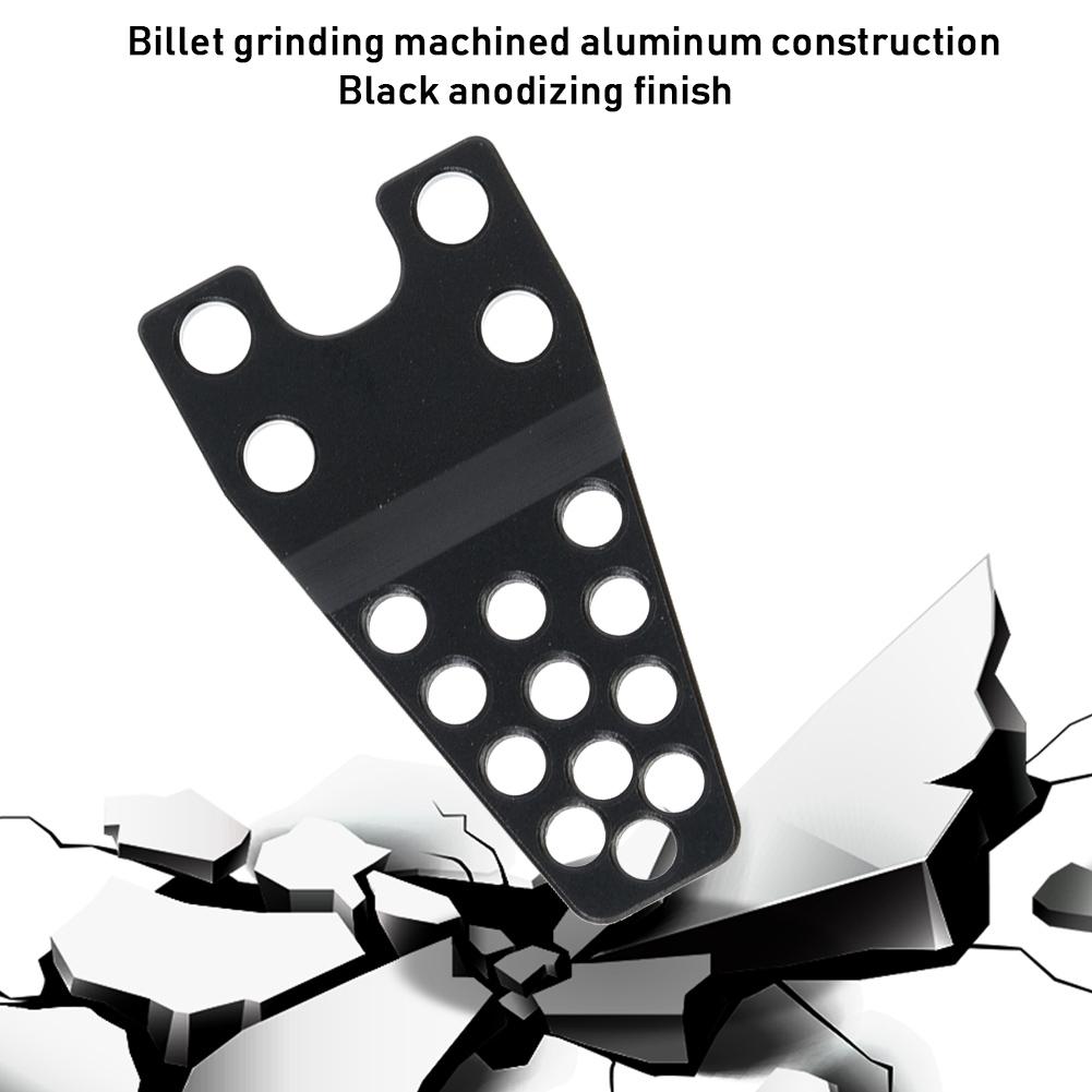 Aluminum Lower Shock Mount Lift Kit Set for Axial SCX10 Remote Control Car Threaded MountingBlack