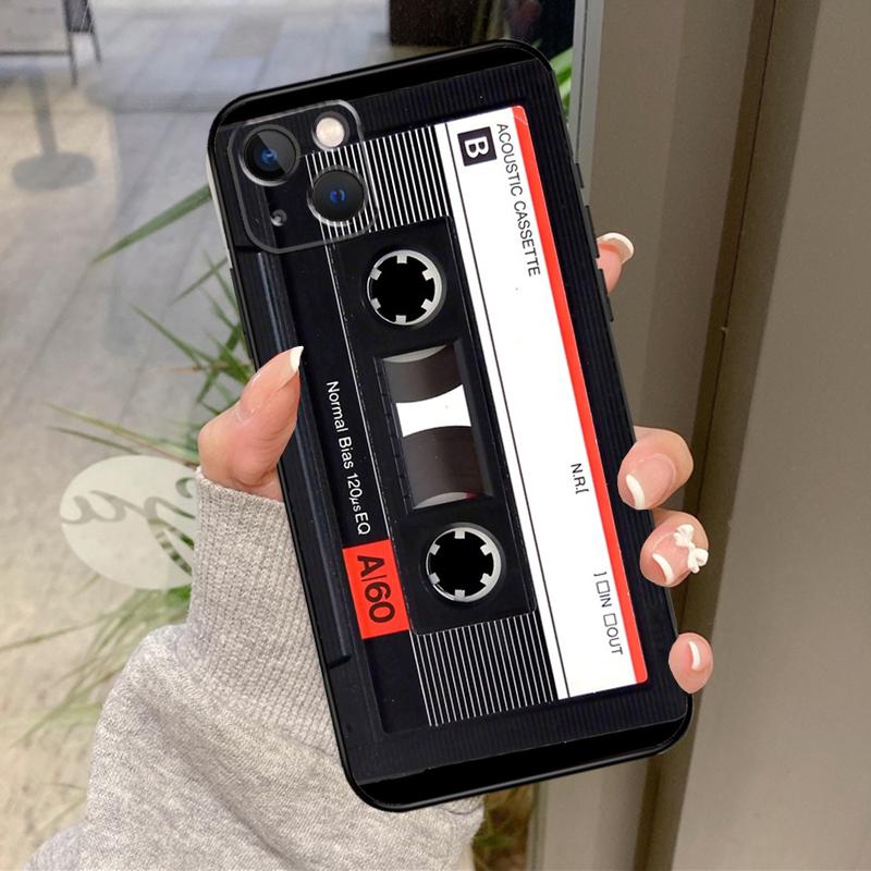 Retro VHS Tape Case For iPhone 17 Pro Max 15 14 13 12 11 16 Pro Max Plus 12 13 Mini 16e 17 Air Back Cover