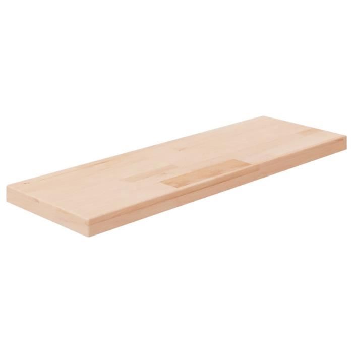 342935 vidaXL Shelf Panel 60x20x2.5 Cm Solid Untreated Oak Wood