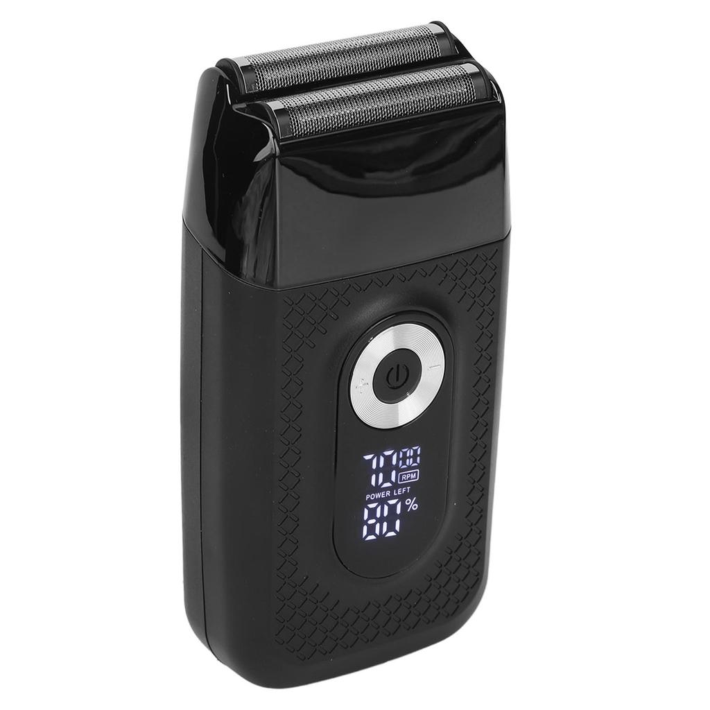 Electric Beard Trimmer LED Adjustable 3 Gears Detachable Blade Rechargeable Reciprocating USB