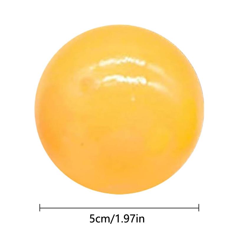 Glow-In-The-Dark Sticky Ceiling Balls 5/10Pcs Sticky Glows Balls Fidget Toys Stress Relief Sensory Toys Wall & Ceiling Decor