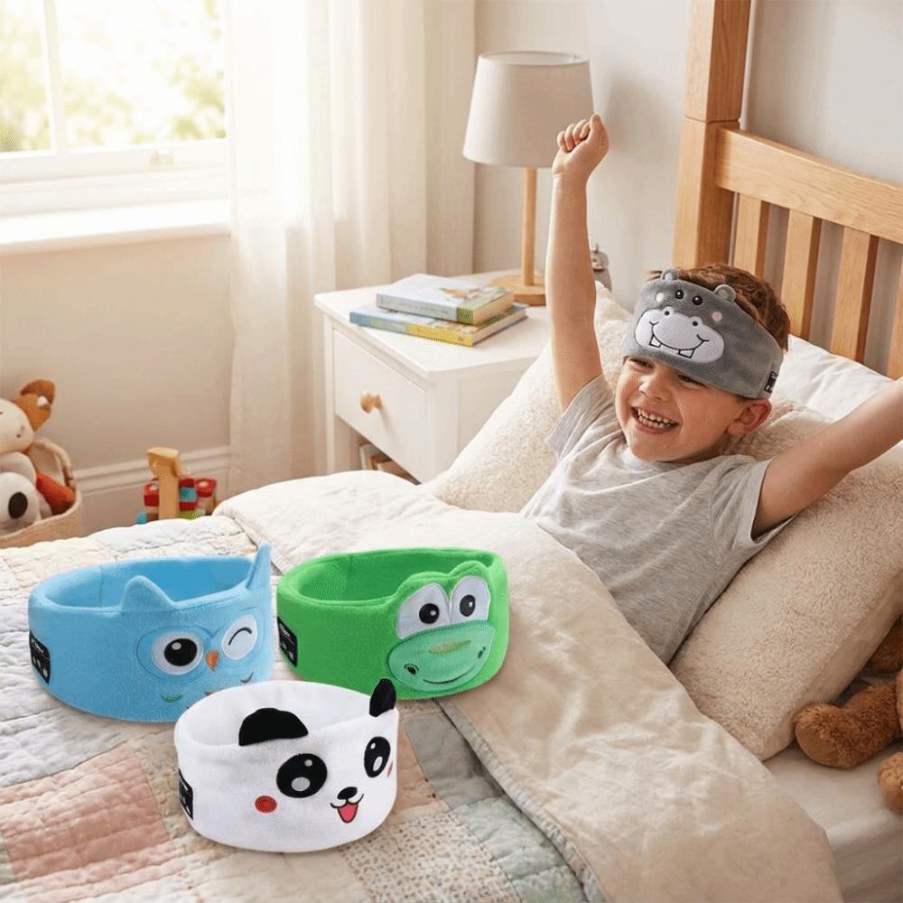 Thin Speakers Bluetooth Headphones Eye Mask Soft Plush Speakers Headband  Not-in-Ear Design