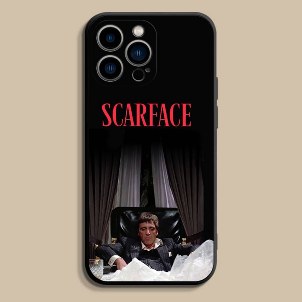 World Is Yours S-Scarfaces Phone Case Silicone Black Soft For iPhone 17,16,15,14,13,12,11,Pro,Max,Plus,E,SE4,Air,Mini