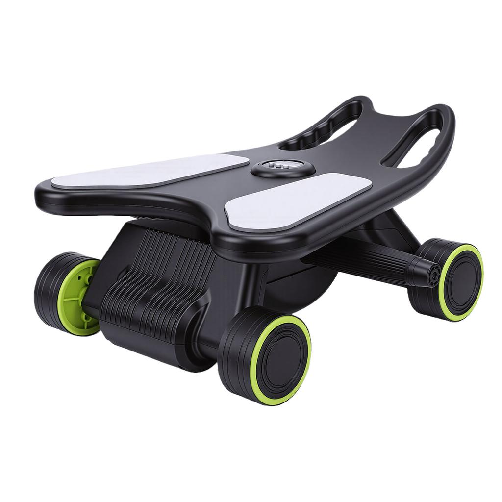 Ab Wheel Trainer with Support Board Automatic Rebound Abdominal Exercise Roller for Men and Women Home Gym