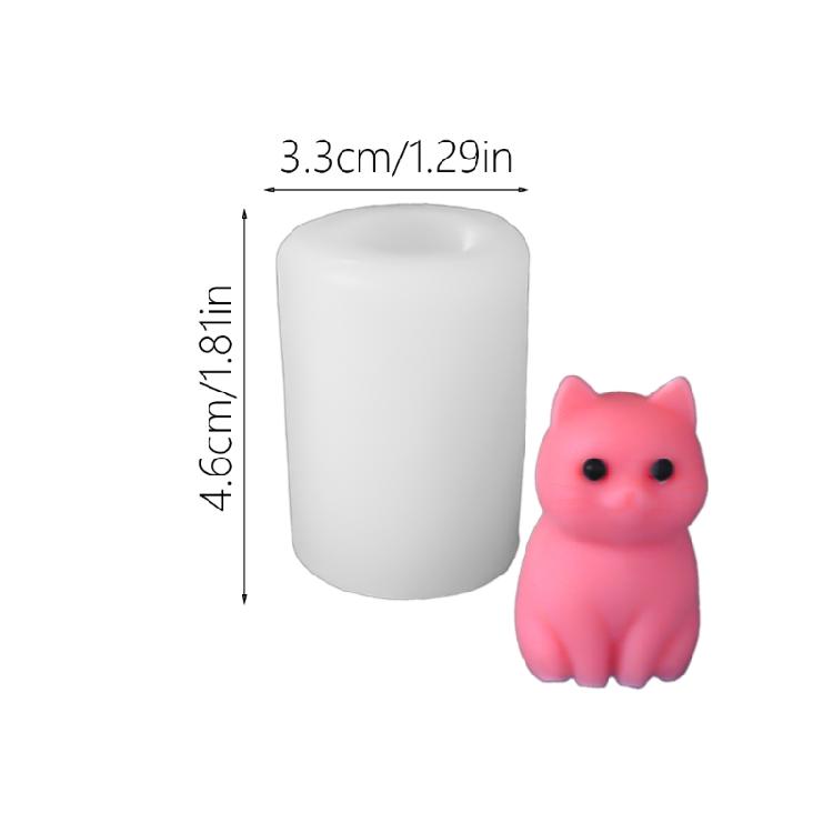 Cats Shaped Candle Molds for Candle Soap Office Desk Decorations, Cats Shaped Silicones Molds