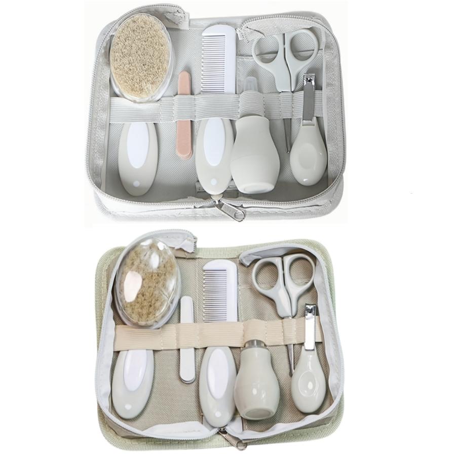 Baby care set six-piece set Baby nasal inhaler, nail clippers, brush, file, comb, set of daily cleaning and care accessories fo cachi