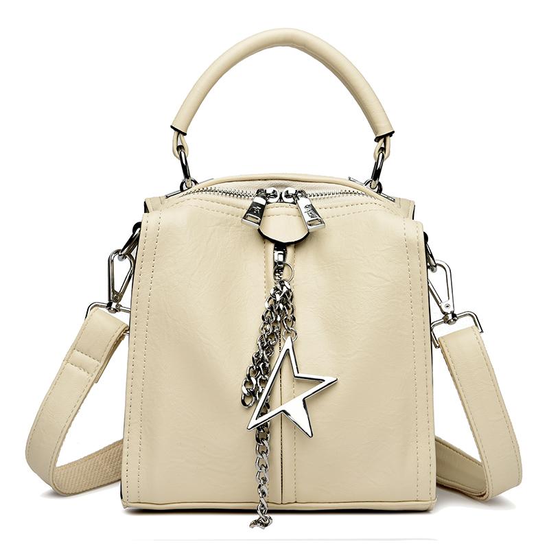 

Однотонная повседневная сумка через плечо, сумки-слинги, много карманов, кожаный многофункциональный рюкзак, сумки