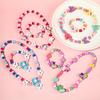 Charming Mermaid Necklace & Bracelet Set for Kids – Candy Color & Princess Theme