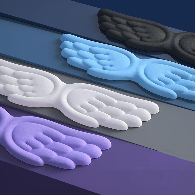 Engelsflügel-förmige Tastatur-Maus-Handgelenkauflage Flügel Memory-Schaum Anti-Rutsch-Silikon Ergonomische Handgelenkstütze Tischmatte Mauspads