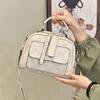Atmospheric texture women's portable messenger bag 2025 new simple and versatile multi-layer large-capacity work square bag