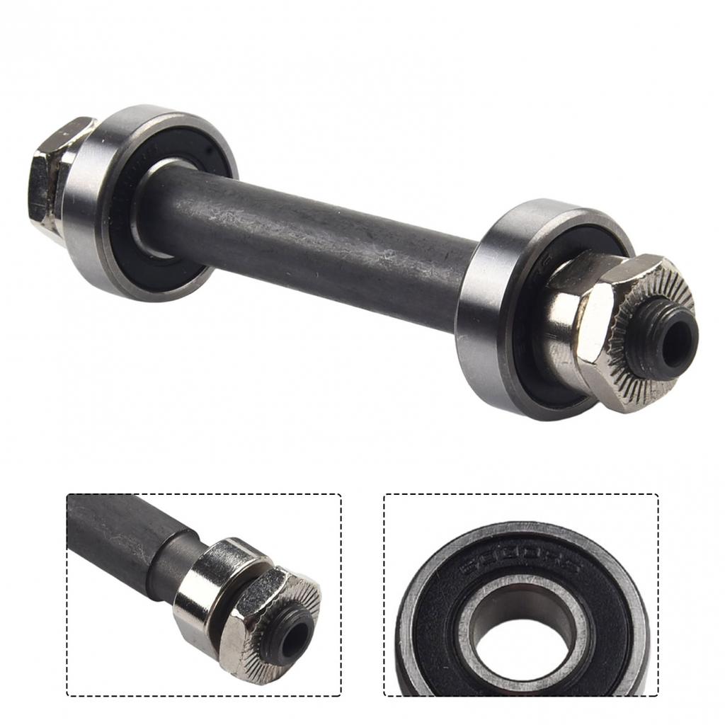 Steel Axles Bearing Bicycle Bike Cycling Hollow Axle