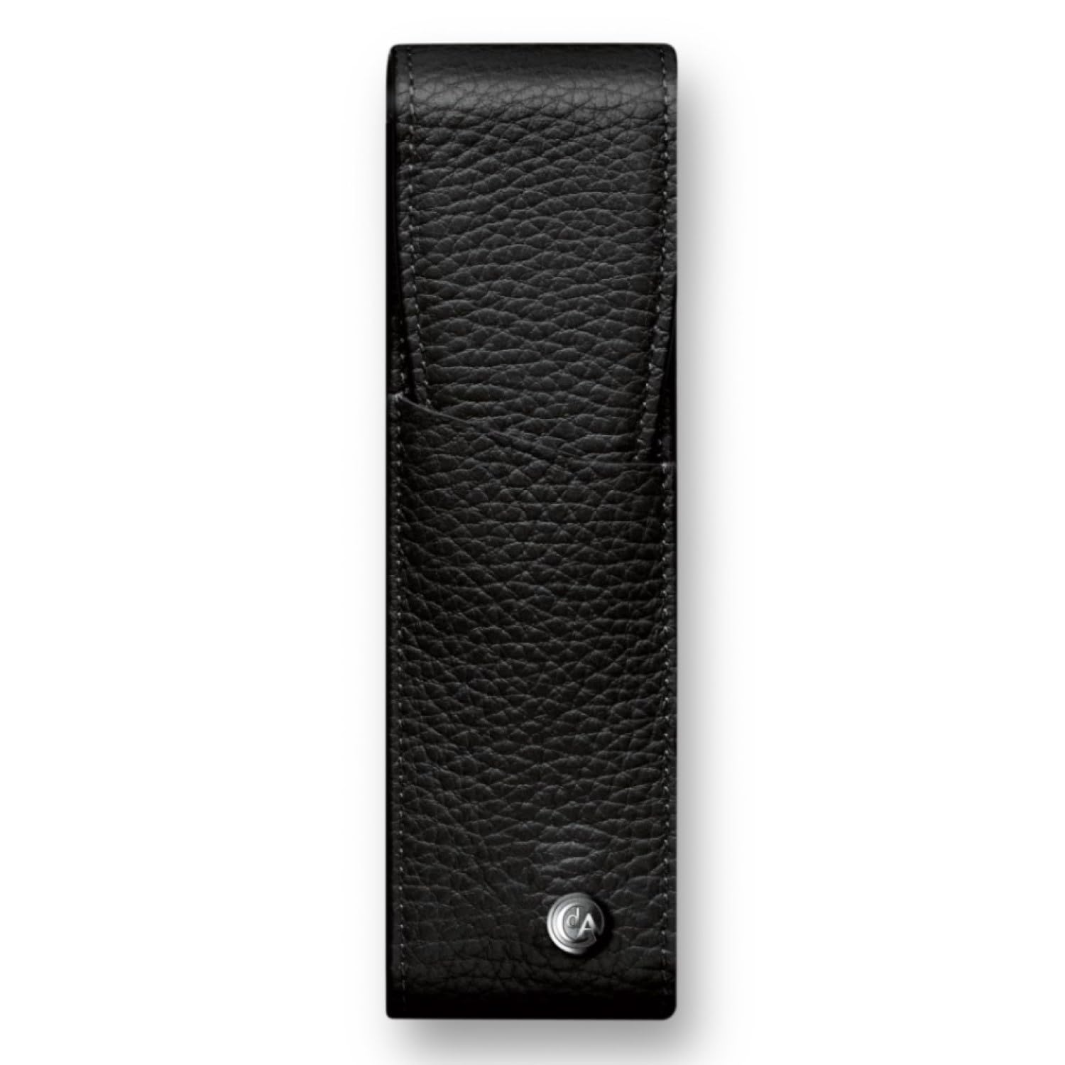 

Caran d Ache Leman Marocquinery Pencil Case 6202-782 Black, 2-Pen Holder, Officially Imported