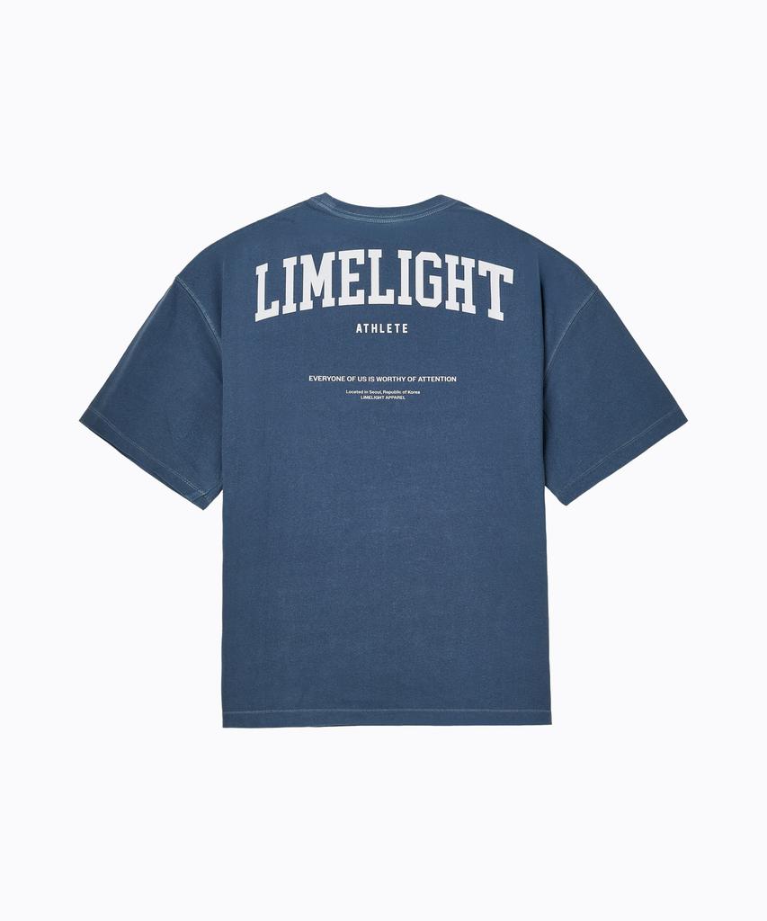 LIMELIGHT APPAREL Limelight Back Logo Cooling Oversized T-Shirt (Blue/White)