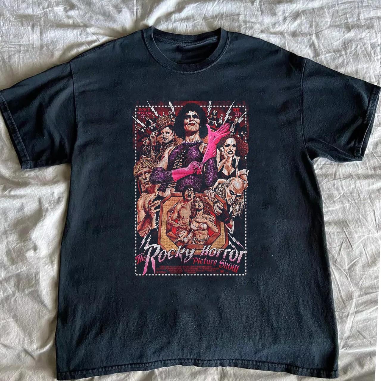 The Rocky Horror Picture Show Halloween Unisex Black T-shirt Size S-5XL XL