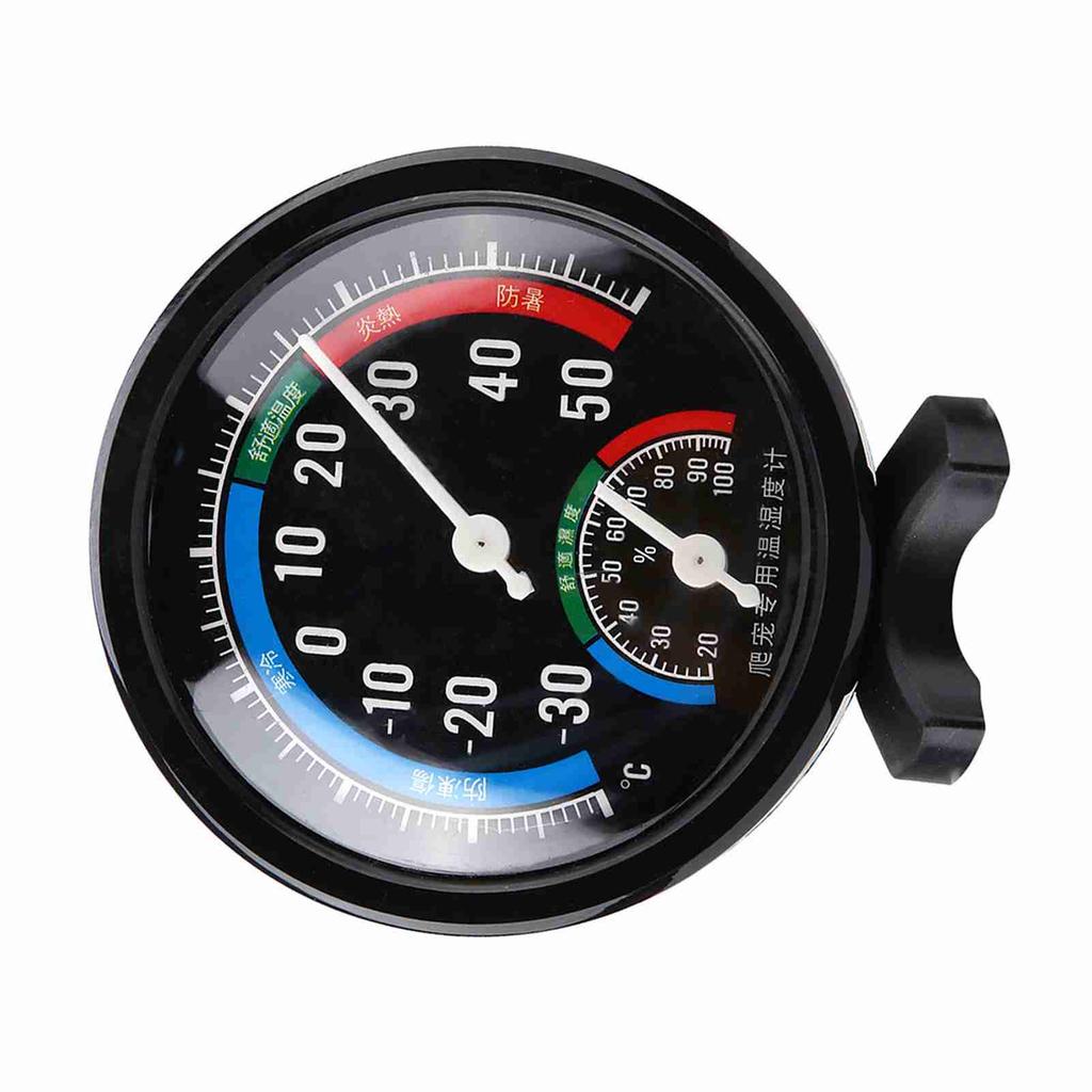 2 In 1 Reptile Tortoise Spider Pet Terrariums Temperature Hygrometer Thermometer