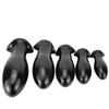 Black Dragon Egg Butt Plug - Large, Extra Thick Anal Dilator for Men and Women, Wearable Erotic Toy