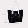 Gothic Dark Pattern Large Tote Bag Elegant Daily Commute Shoulder Bag for Women