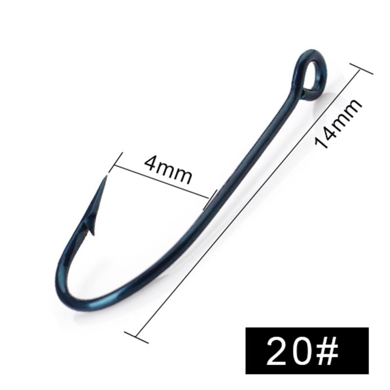 

FTK 50 шт./1 упаковка 14 мм-36 мм круглый черный никель большое кольцо морской крючок 10 #-20 # японский рыболовный крючок, крючок Isini, крючок для карповой наживки 20# чёрный