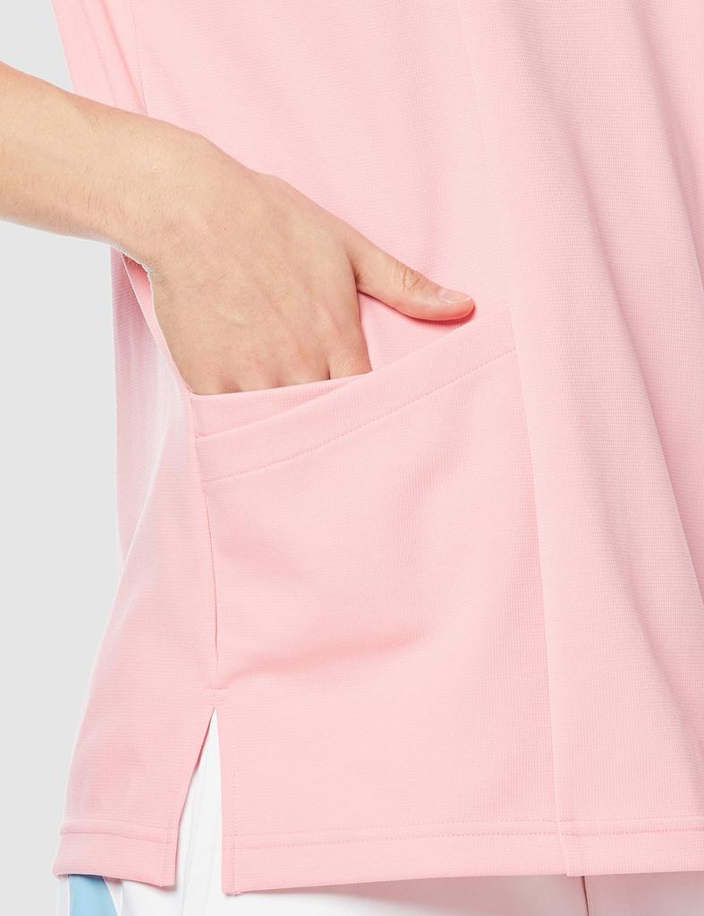 Care Work Shirt Dragonfly [Kiraku] (4L) CR129-13 (Peach)